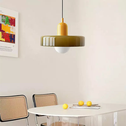 Bauhaus Hanglamp in Gekleurd Glas | Aurelio