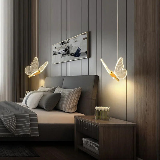 Butterfly-shaped Pendant Lamp | ButterflyGlow