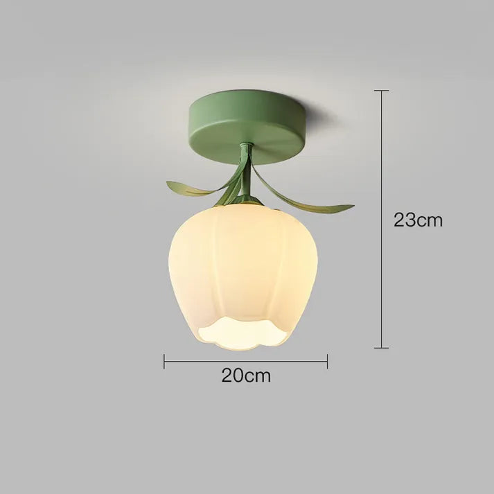 Klassieke Tiffany plafondlamp met bloemdesign | LumiFleur