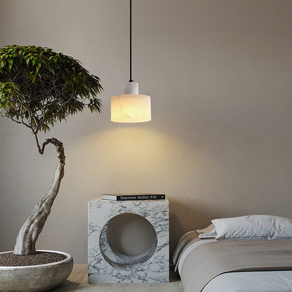 Scandinavische Hanglamp Wit Marmer | MarbleGlow-5