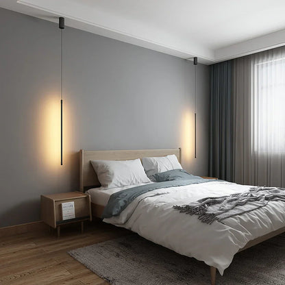 Strakke langwerpige LED hanglamp van aluminium | LumeLine