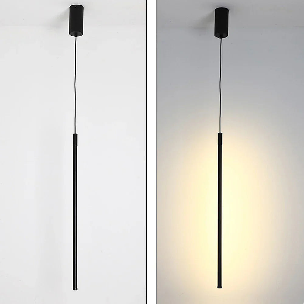 Sleek elongated LED pendant lamp made of aluminum | LightLine