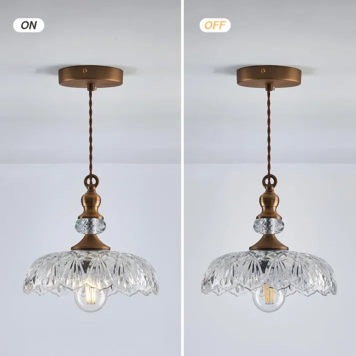 Mid-Century Glass Pendant Lamp | RetroGlow