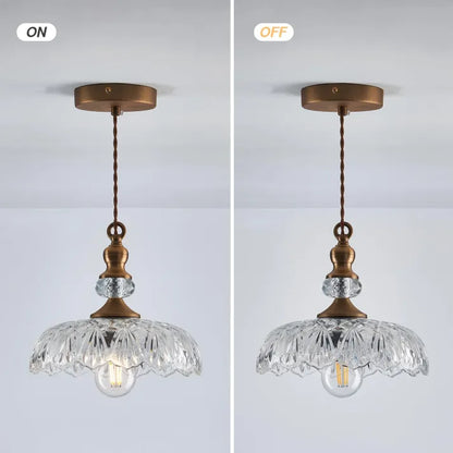 Mid-Century Glass Pendant Lamp | RetroGlow