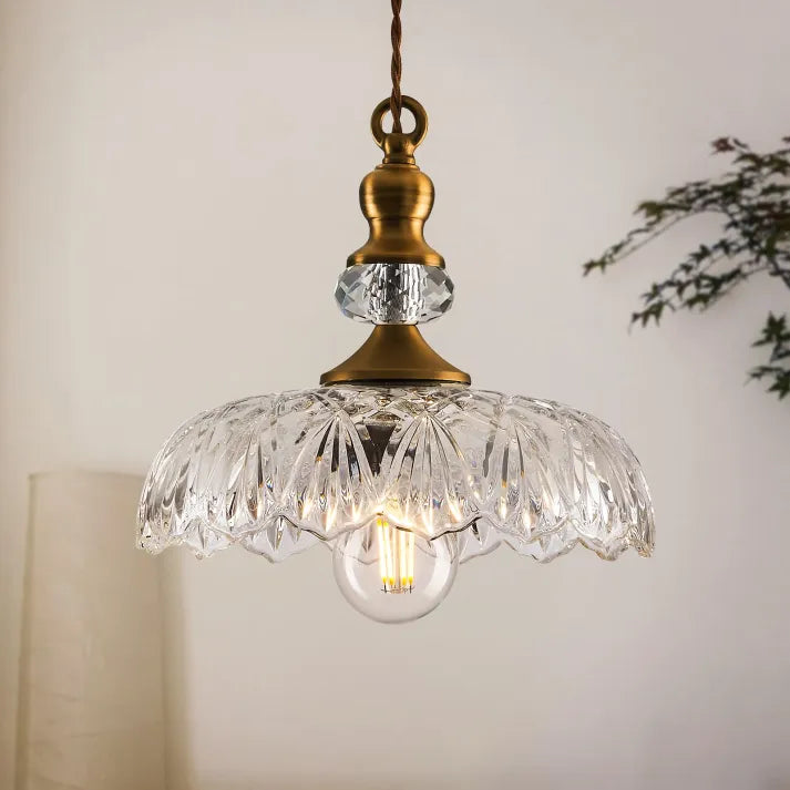 Mid-Century Glass Pendant Lamp | RetroGlow