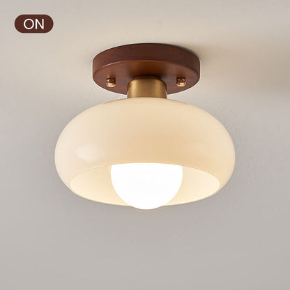 Vintage White Ceiling Lamp | Snow Hall