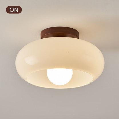 Vintage White Ceiling Lamp | Snow Hall