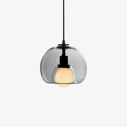 Elegant pendant lamp made of metal and glass | LumeSphere