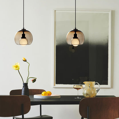 Elegante hanglamp van metaal en glas | LumeSphere