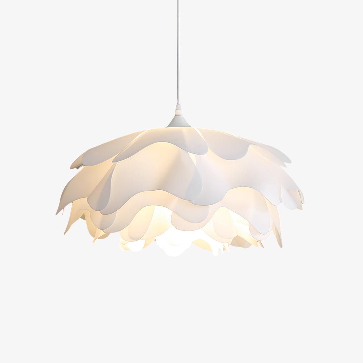 Witte hanglamp in bloemvorm | PetalGlow