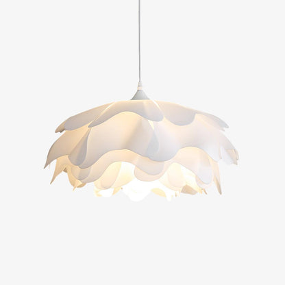 White flower-shaped pendant lamp | PetalGlow