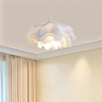 White flower-shaped pendant lamp | PetalGlow