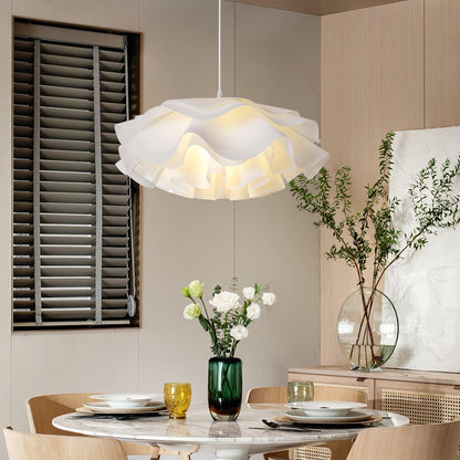 Witte hanglamp in bloemvorm | PetalGlow