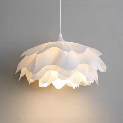 Witte hanglamp in bloemvorm | PetalGlow