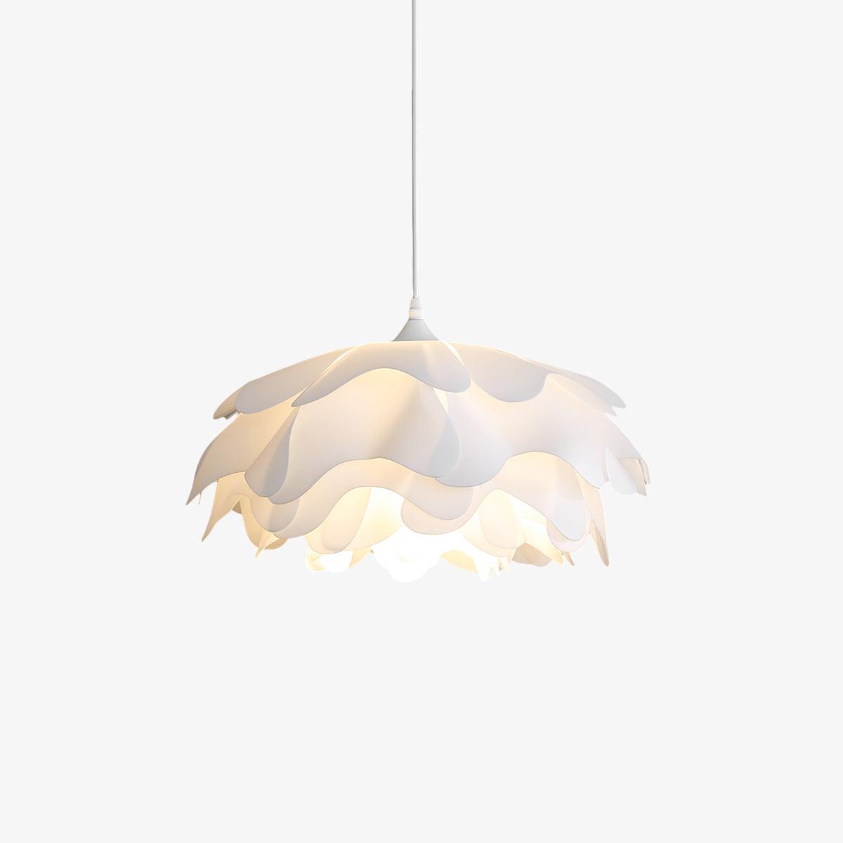 Witte hanglamp in bloemvorm | PetalGlow