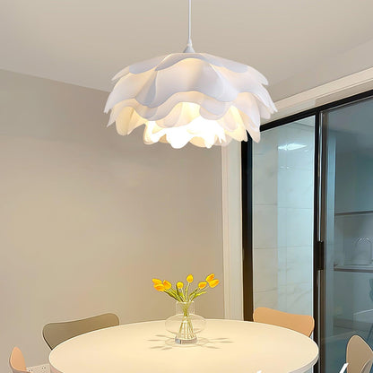 White flower-shaped pendant lamp | PetalGlow