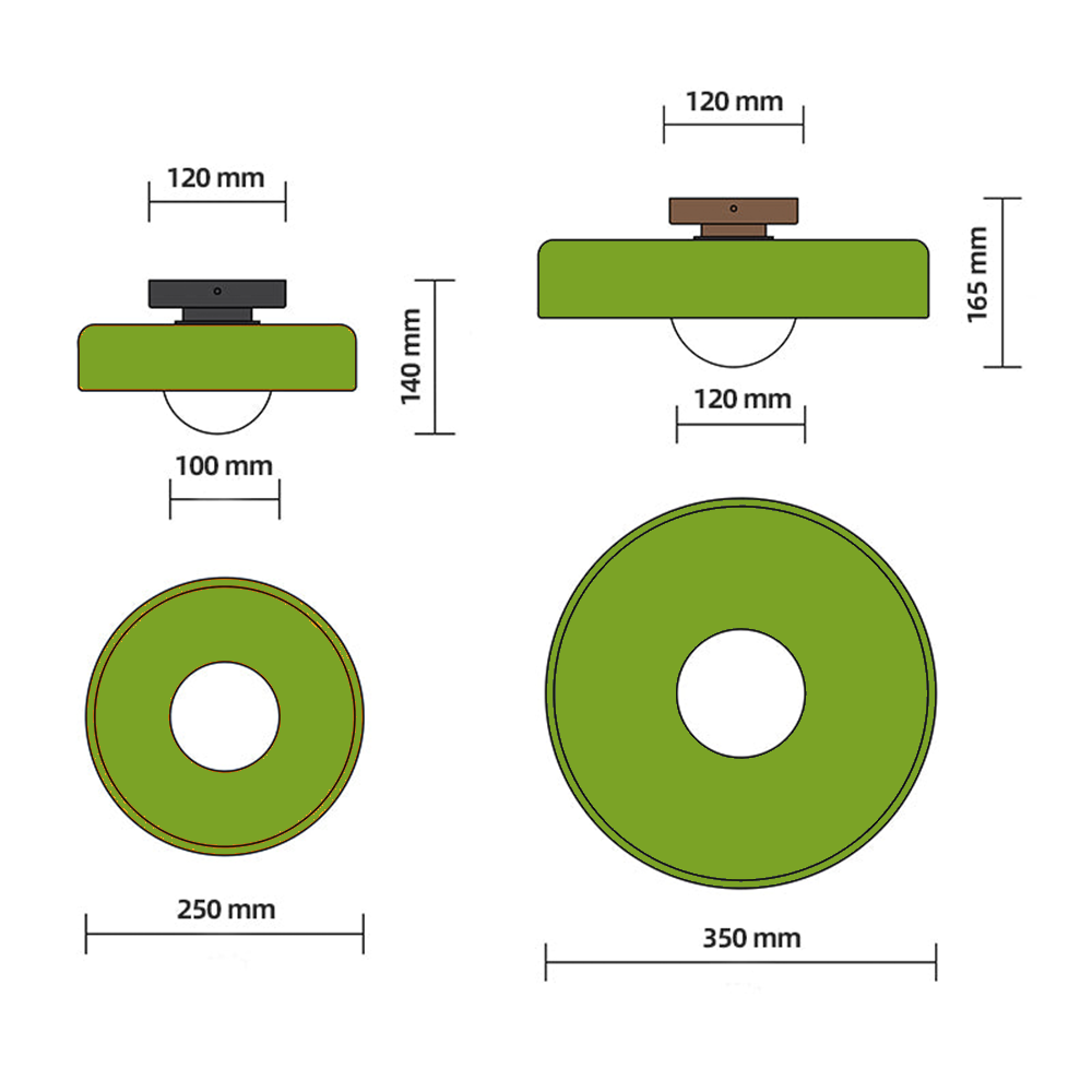 Moderne Ronde Plafondlamp | LumeOrb