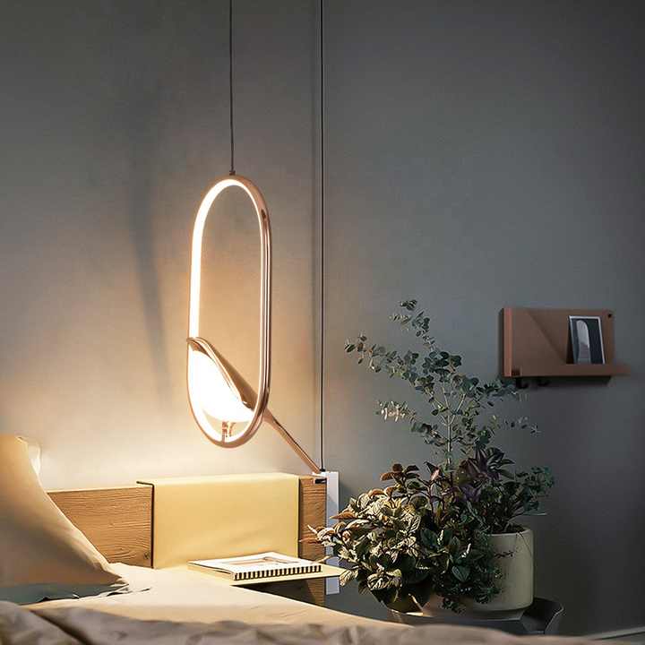 Luxe Hanglamp met Gouden Vogel | GoldenGlow