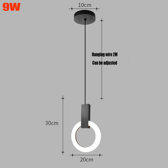 NordicGlow | Minimalistische LED Ring Hanglamp