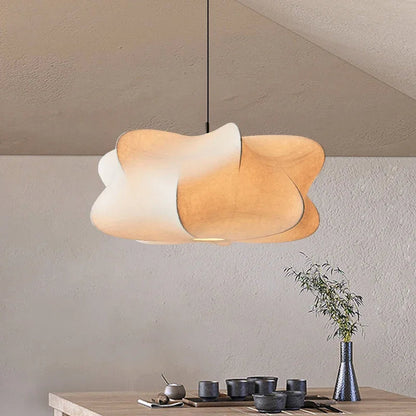 Wabi Sabi Silk Japanese Pendant Lamp | ZenGlow