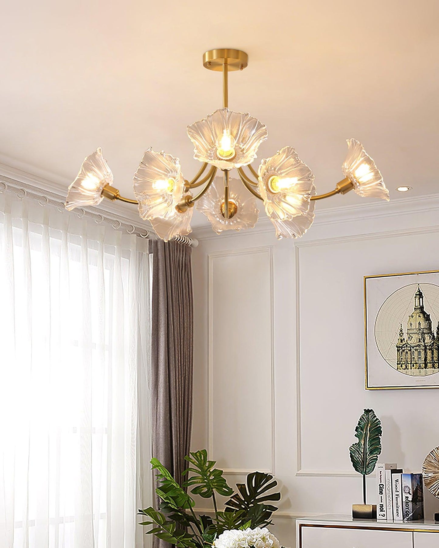 Kalin Flower Glass Chandelier | BloomLuxe