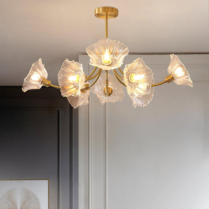 Kalin Flower Glass Chandelier | BloomLuxe