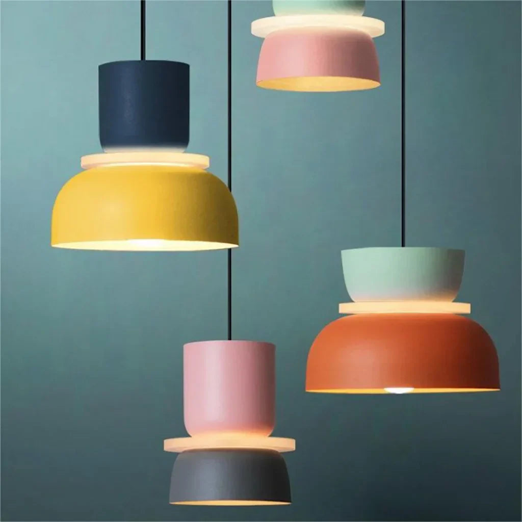 Nordic color block pendant lamp | DulcyGlow