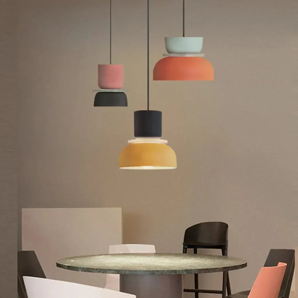 Nordic kleurblok hanglamp | DulcyGlow