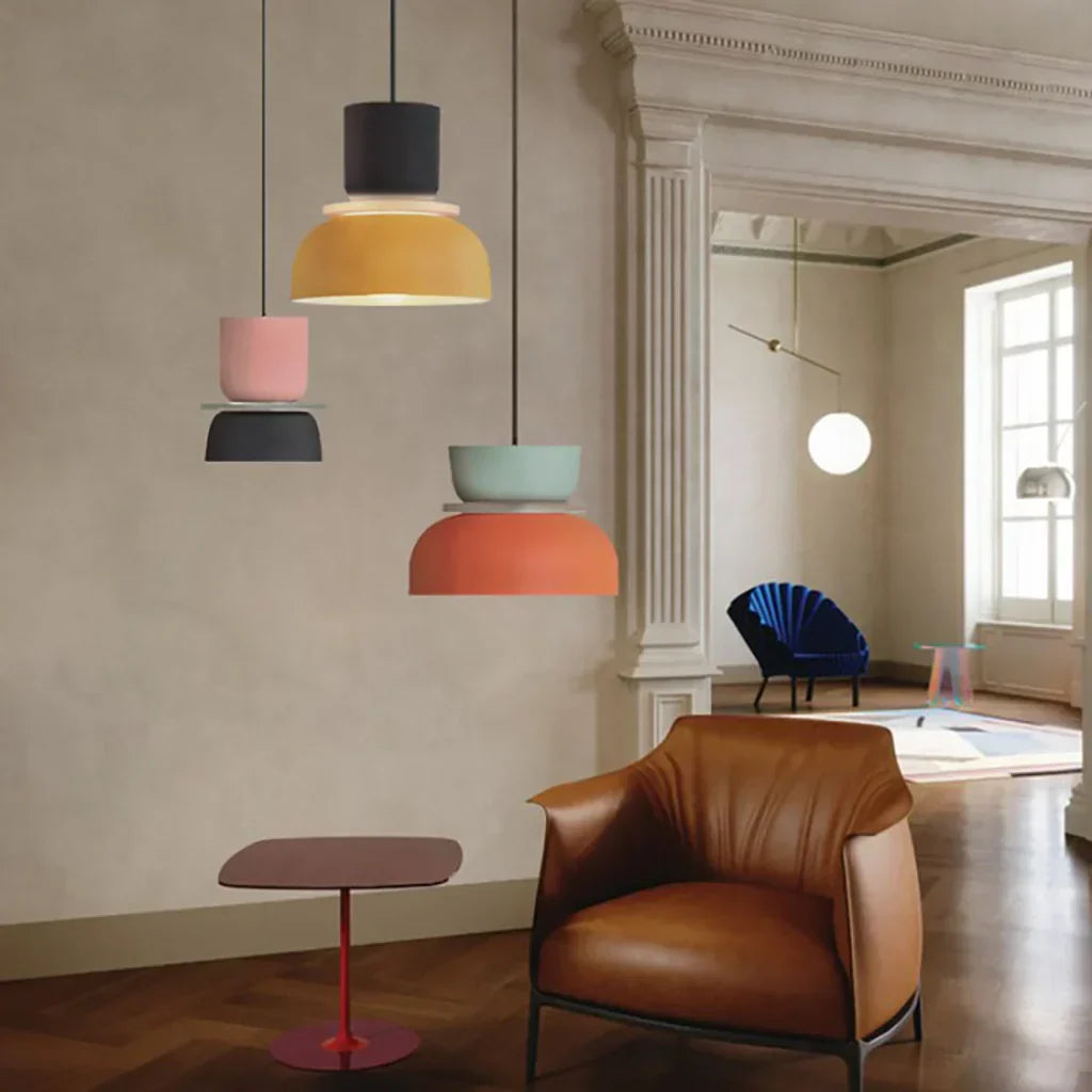 Nordic color block pendant lamp | DulcyGlow