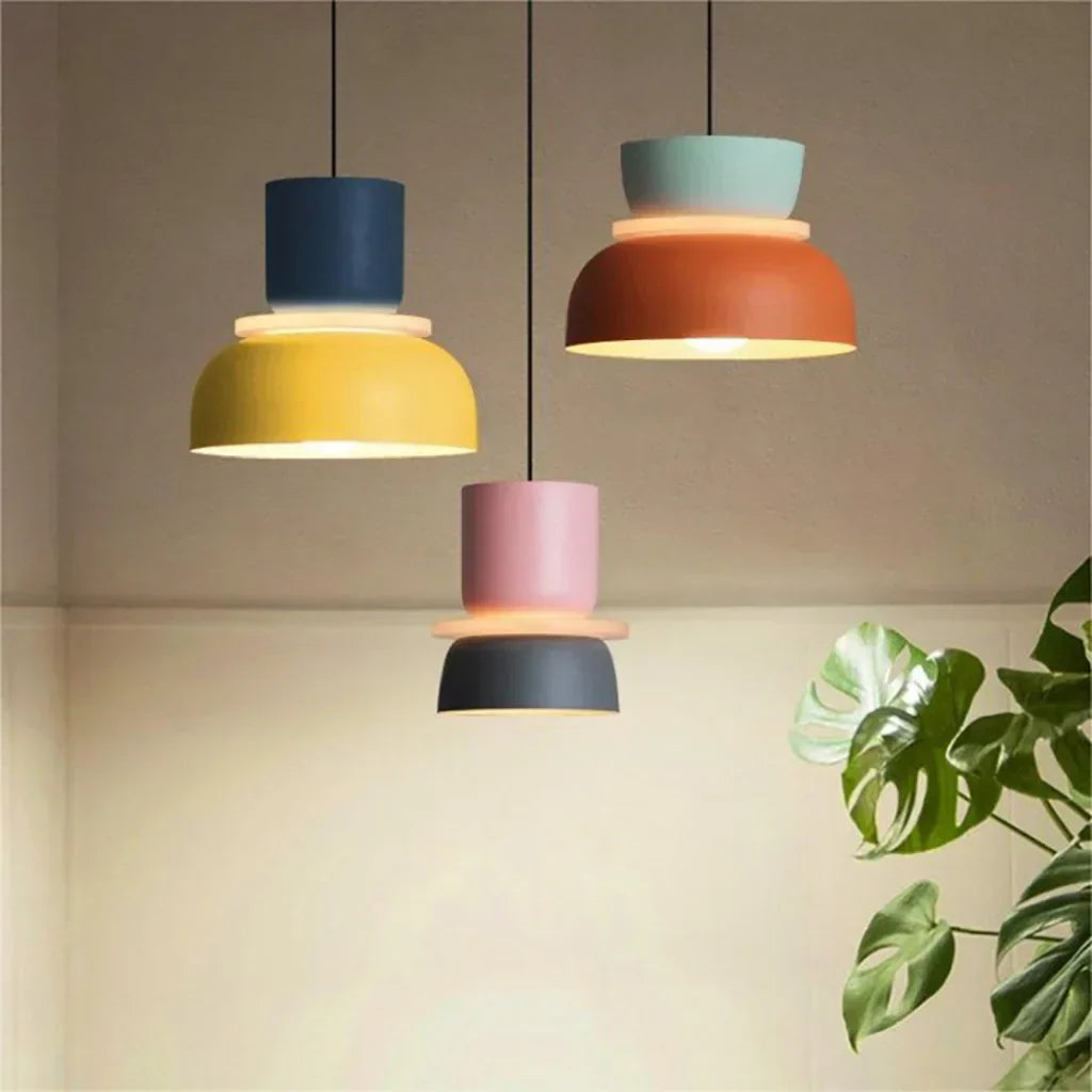 Nordic kleurblok hanglamp | DulcyGlow