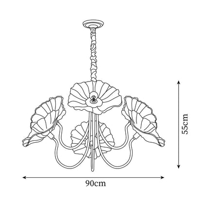 Murano Flower Chandelier | LumiFleur