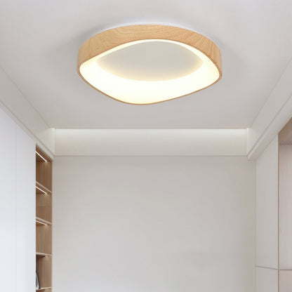 Scandinavian Wooden Ceiling Lamp | LumiGrain