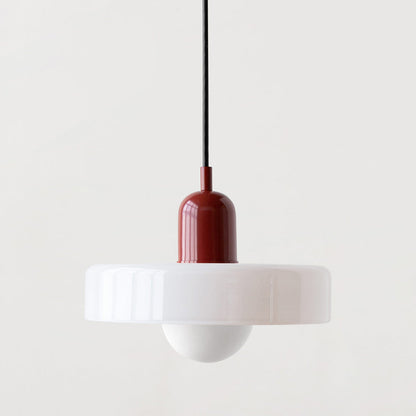 Bauhaus Pendant Lamp in Colored Glass | Aurelio