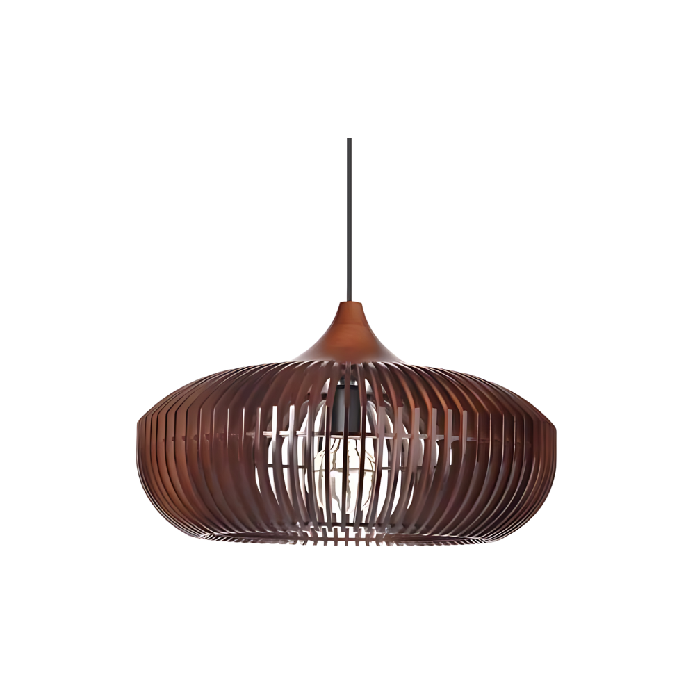 Pendant Lamp, Natural Wood | Zen Halo World