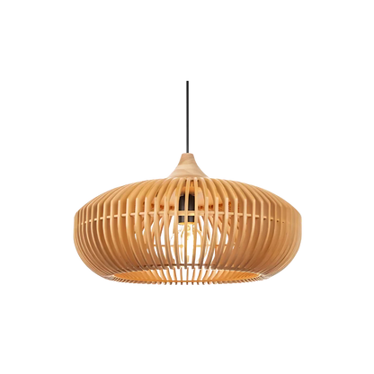 Pendant Lamp, Natural Wood | Zen Halo World