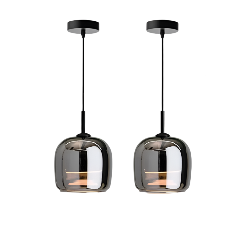 Nordic Black Glass Pendant Lamp | BlackGlow