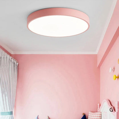 Nordic Wooden Round Ceiling Lamp | Solving