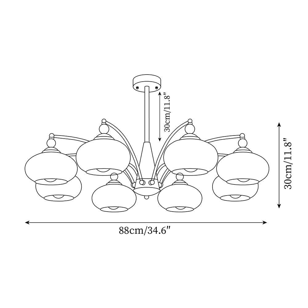 Retro Melodica Chandelier | MelodiGlow