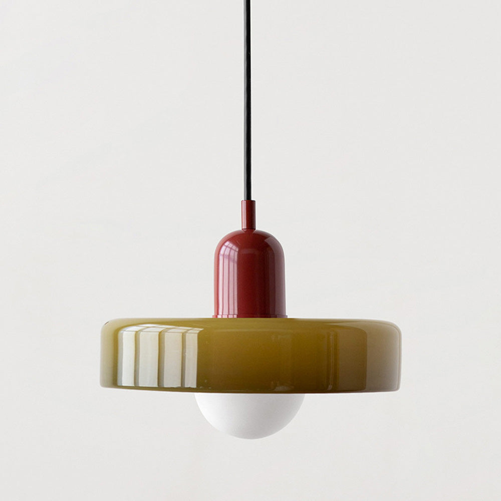 Bauhaus Pendant Lamp in Colored Glass | Aurelio