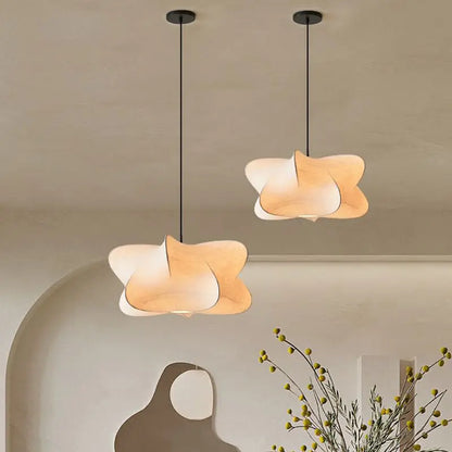 Wabi Sabi Silk Japanese Pendant Lamp | ZenGlow