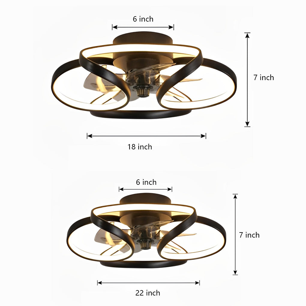 Modern Flower Ceiling Fan | LumiBreeze