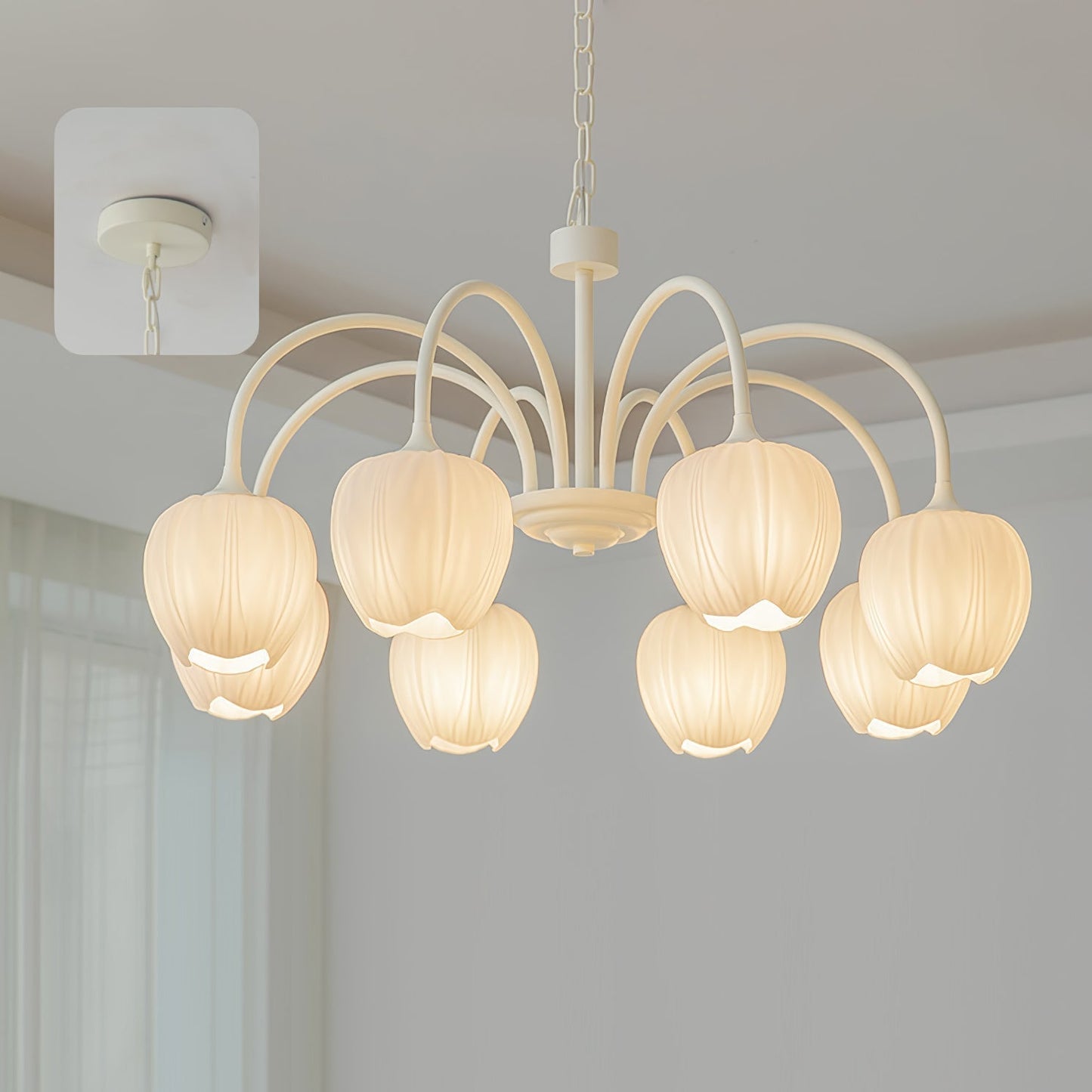 Tulip Matcha Chandelier | TulipGlance