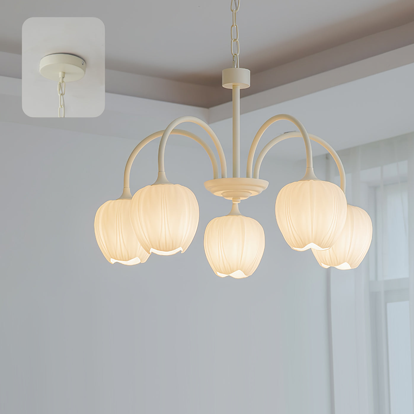 Tulip Matcha Chandelier | TulipGlance