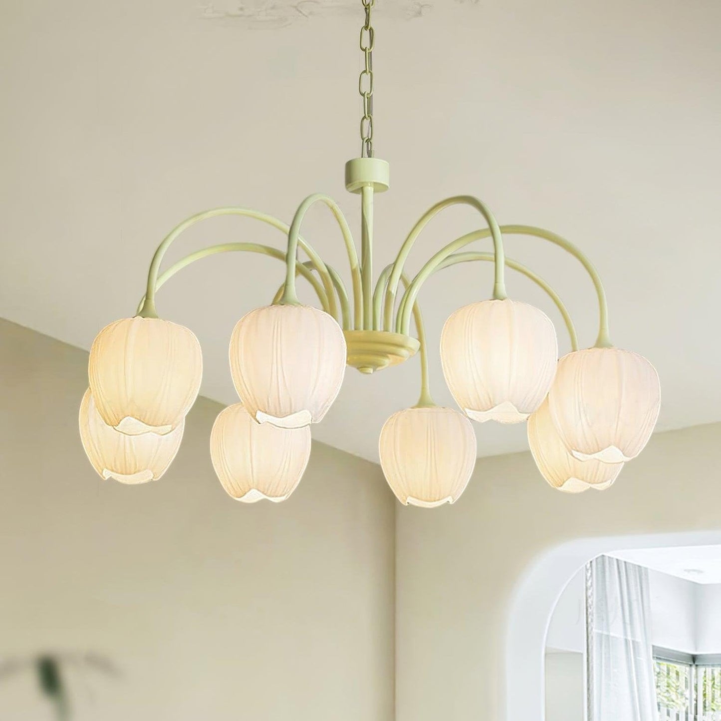 Tulip Matcha Chandelier | TulipGlance