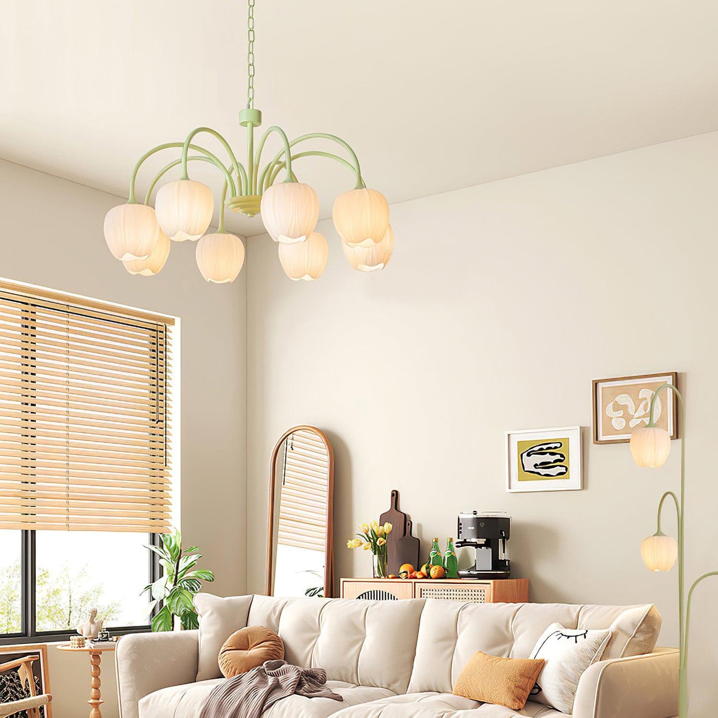 Tulip Matcha Chandelier | TulipGlance