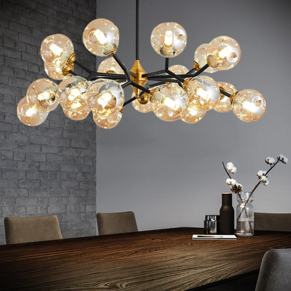 Modern Glass Chandelier | LumeVista