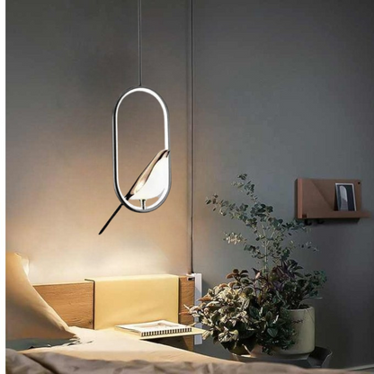 Luxe Hanglamp met Gouden Vogel | GoldenGlow