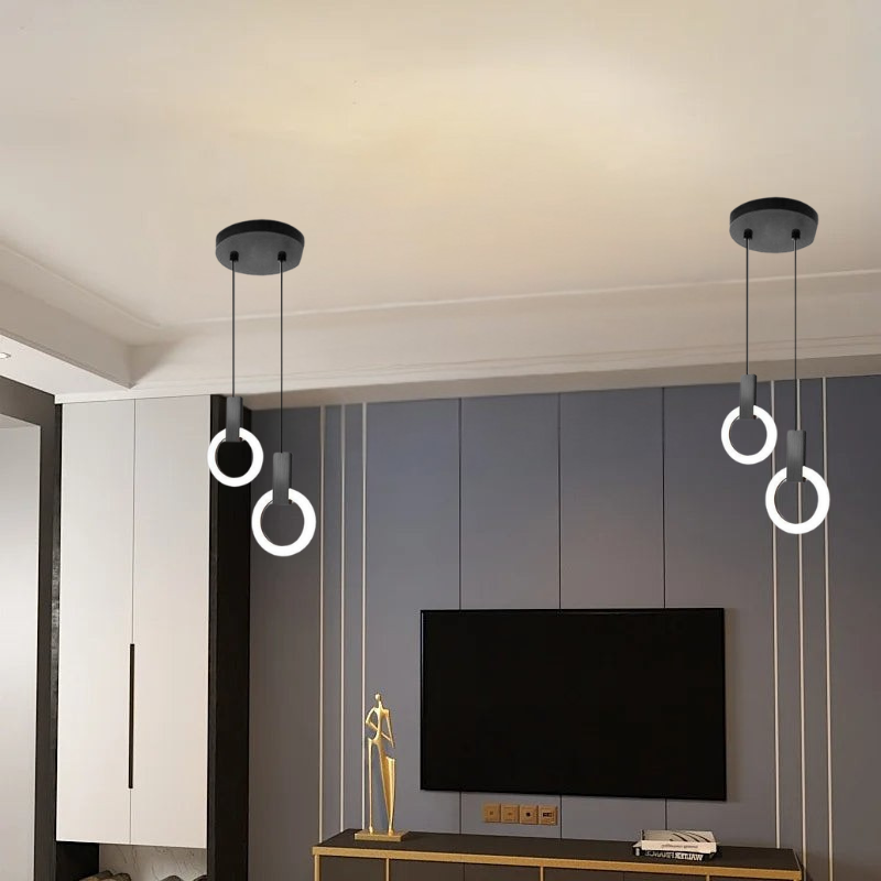 NordicGlow | Minimalist LED Ring Pendant Lamp