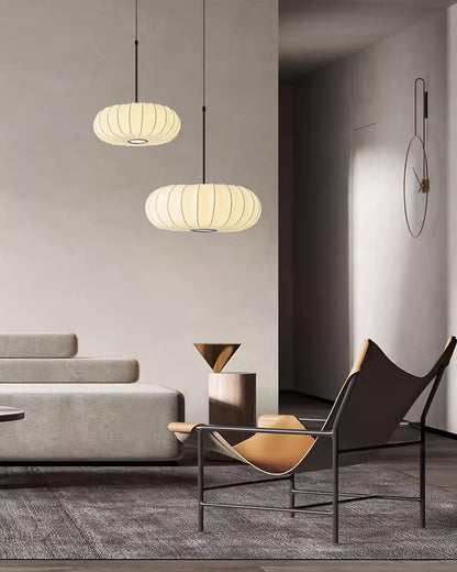 Elegant Pendant Lamp with Fabric Shade | VeronaLuxe