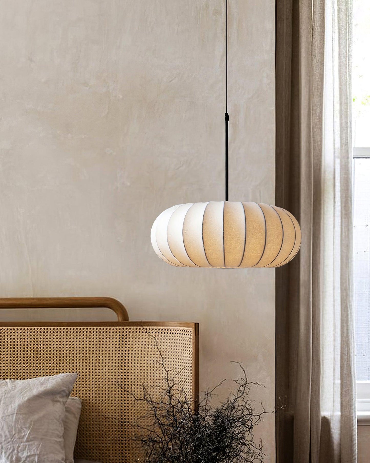 Elegant Pendant Lamp with Fabric Shade | VeronaLuxe